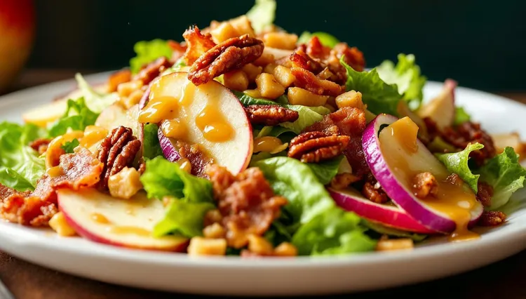 Maple bacon and apple salad