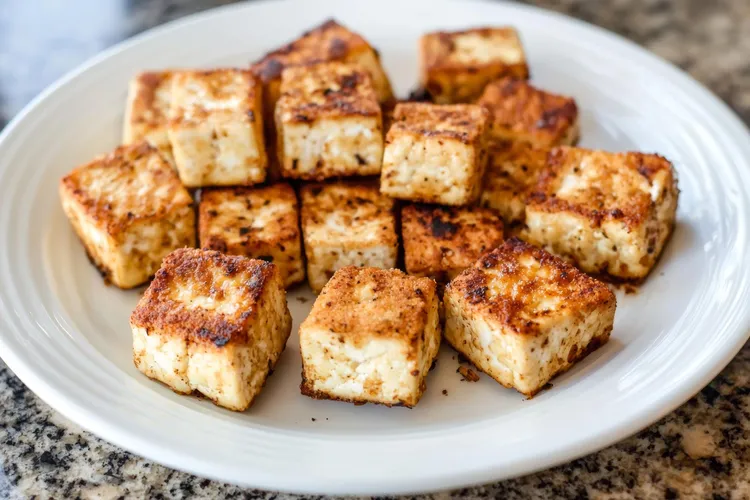 Maple glazed tofu