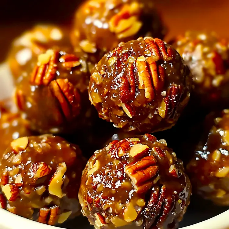 Maple pecan truffles