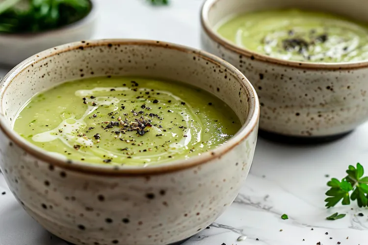 Pea & potato soup