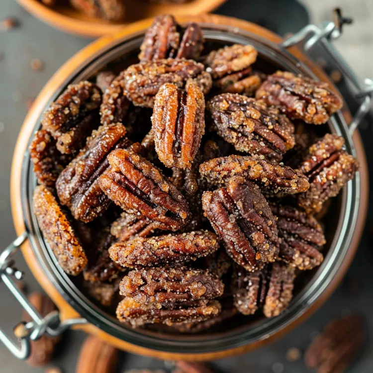 Salted caramel pecans