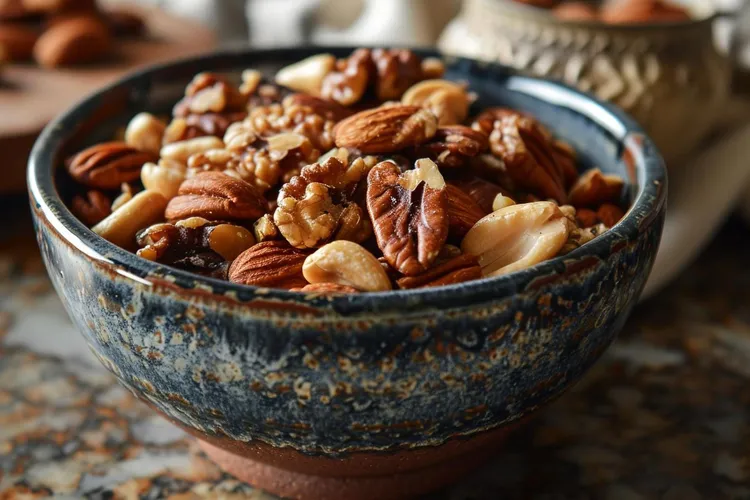Spiced maple syrup nuts