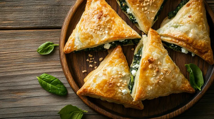 Spinach & feta turnovers
