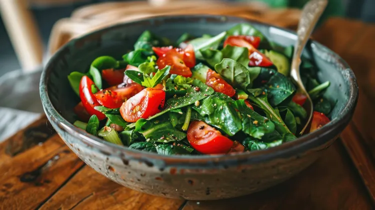 Spinach & tomato salad