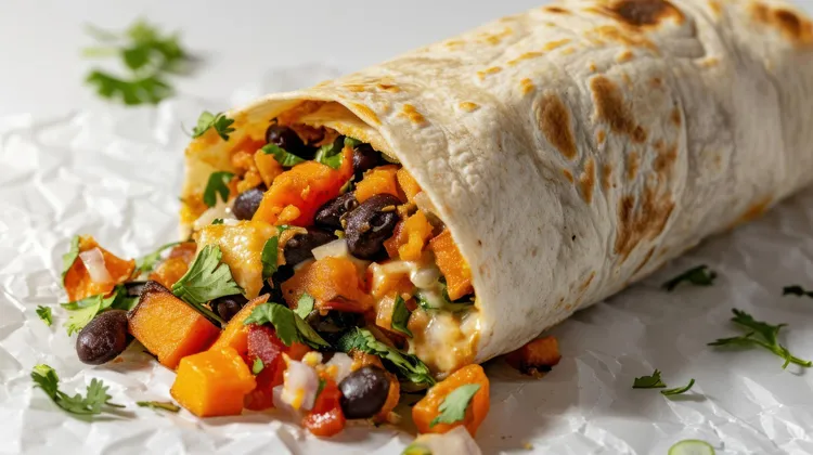 Sweet potato burritos
