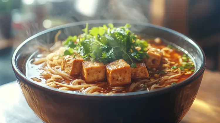 Tofu noodle soup