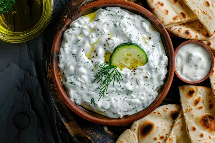 Tzatziki greek yoghurt dip