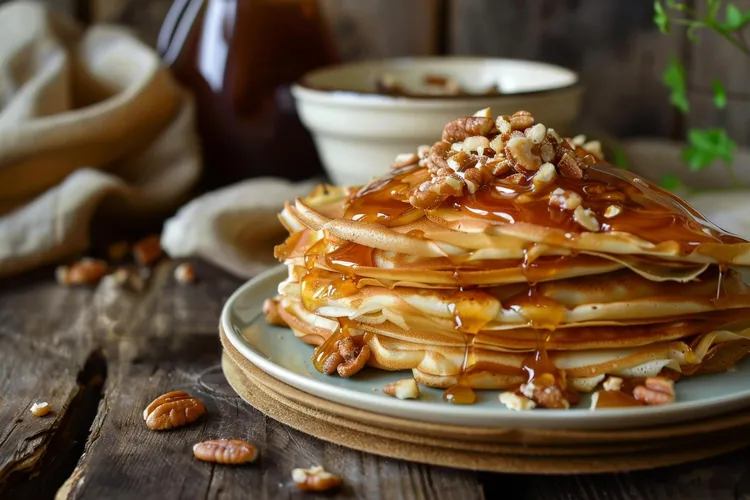 Vegan oatmeal pancakes