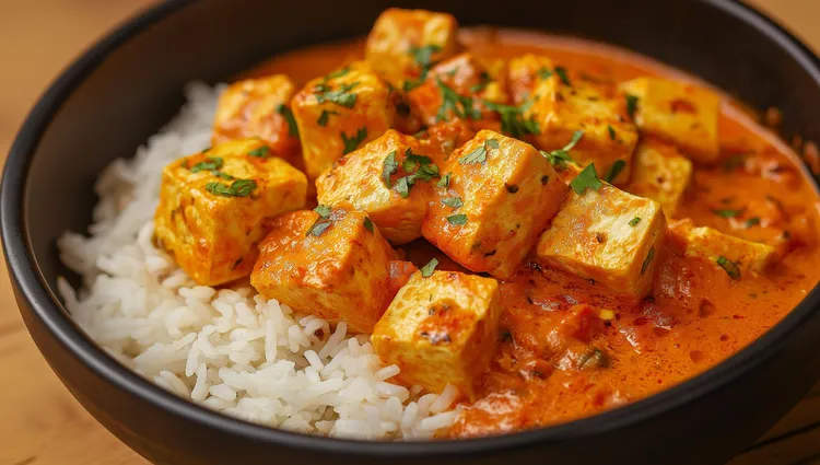 Vegan paneer masala