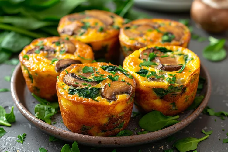 Veggie egg white muffins