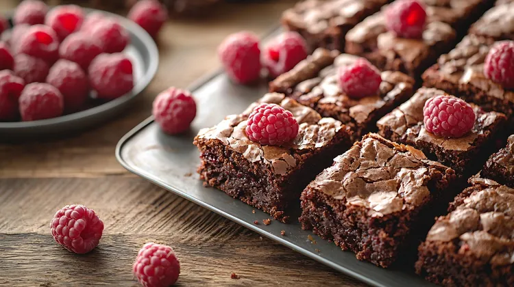 4-ingredient raspberry brownies