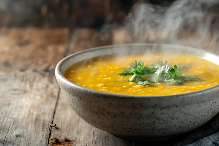 Avgolemono soup with white rice