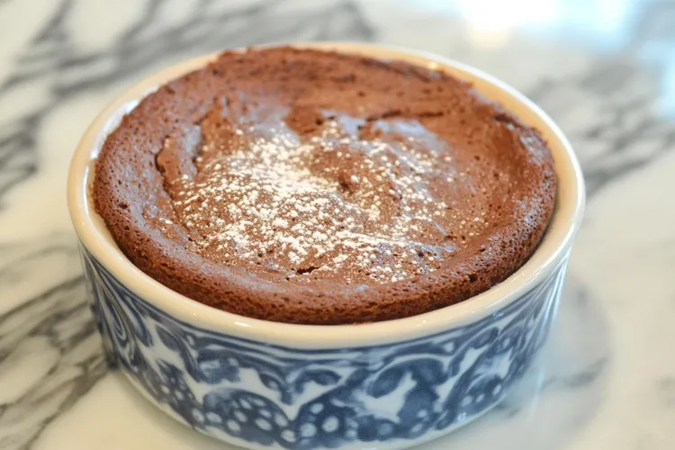 Baked chocolate custards