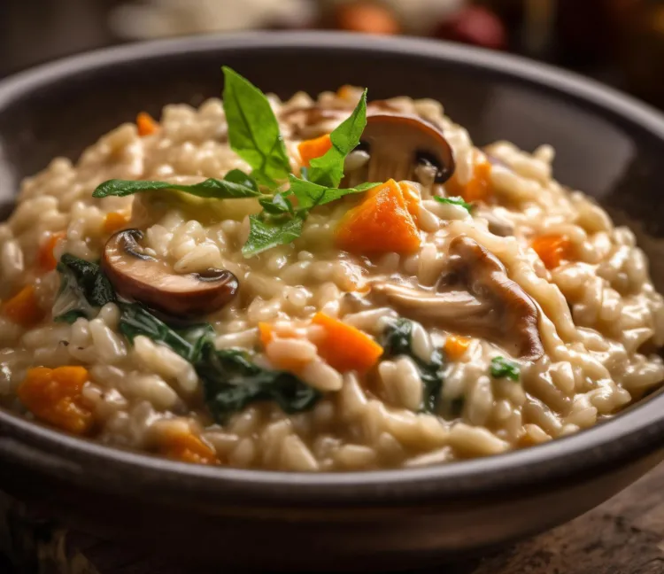 Baked pumpkin risotto