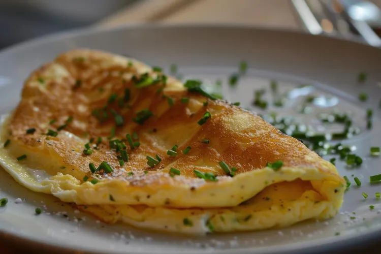 Parmesan egg white omelet