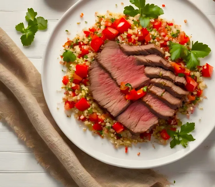 Beef and quinoa salad