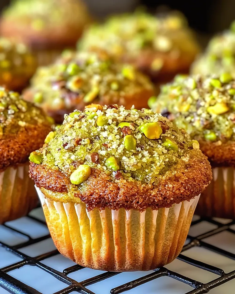 Cakes with lemon & pistachio syrup