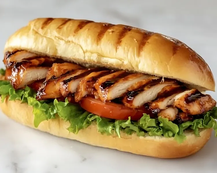 Chicken teriyaki sandwich