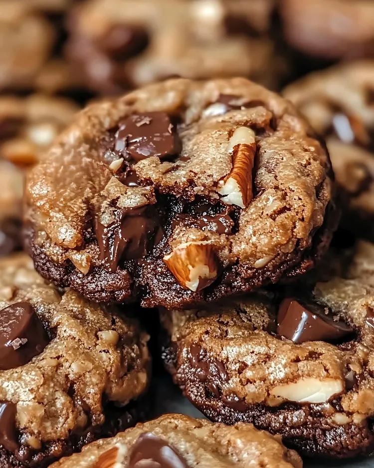 Choc-chunk walnut cookies