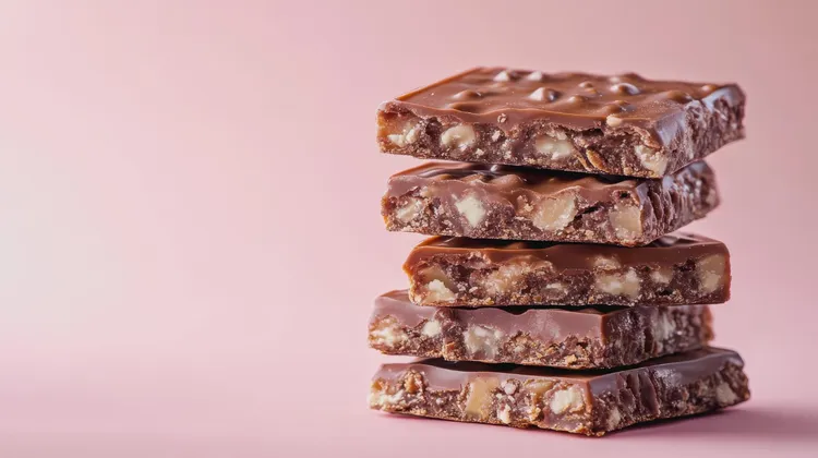 Choc-dipped nut bars