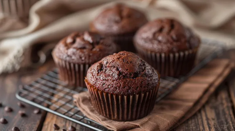 Choc hazelnut muffins