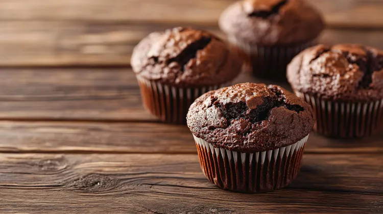 Choc hazelnut muffins