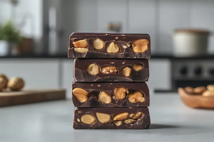 Chocolate cashew bars