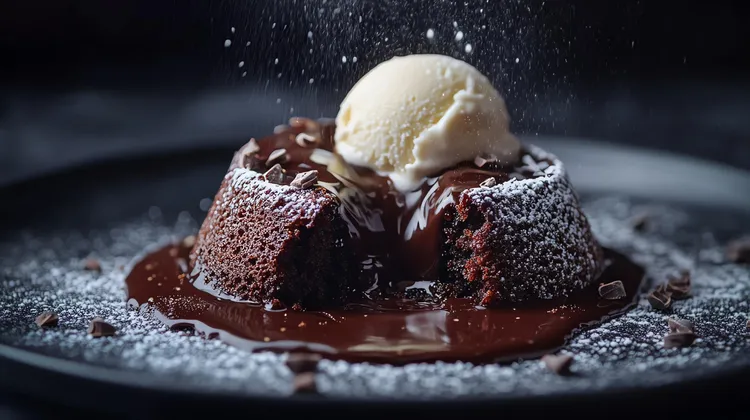 Chocolate lava cakes