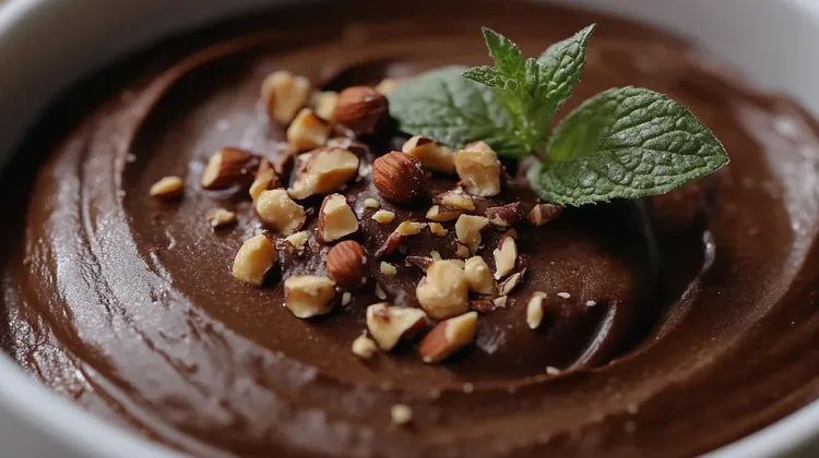 Chocolate mousse with olive oil