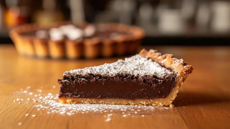 Chocolate ricotta tart