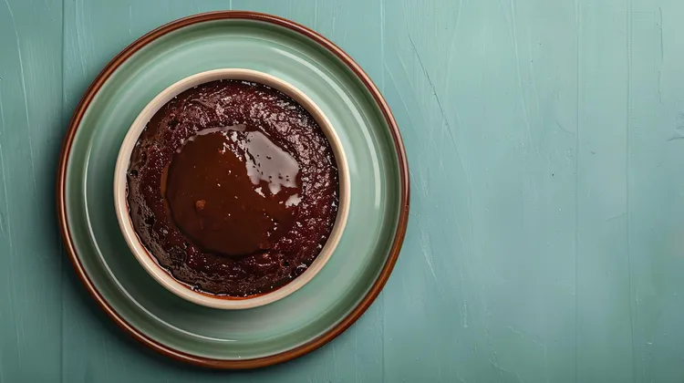 Chocolate rum and raisin puddings