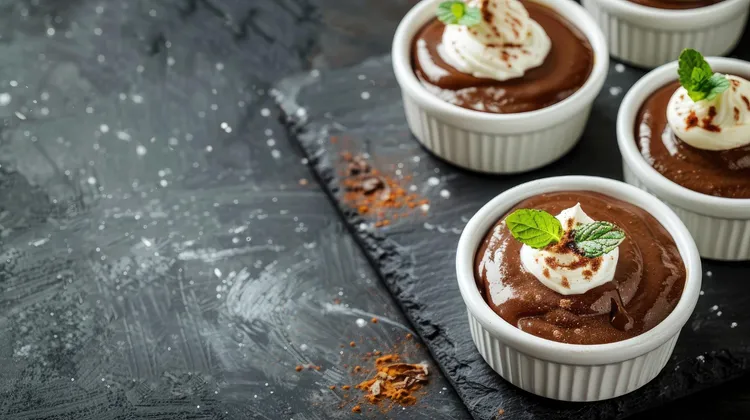 Chocolate self saucing puddings