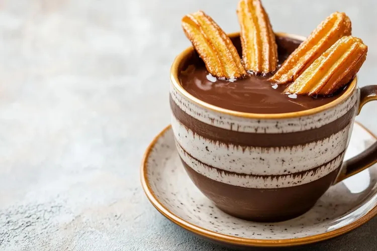 Churros with hot chocolate
