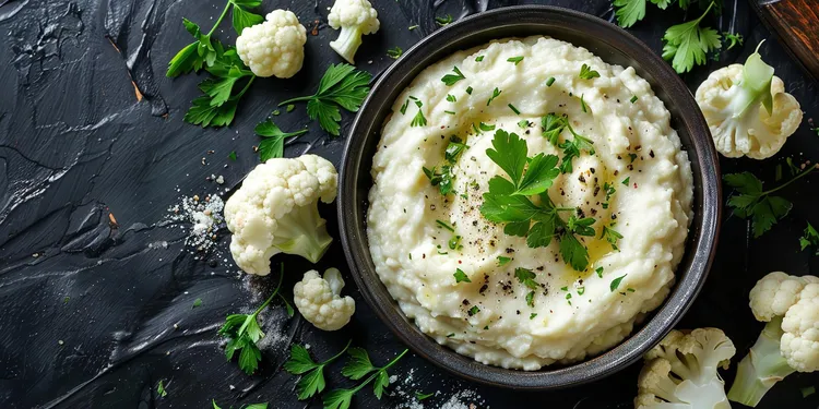 Olive oil mashed cauliflower