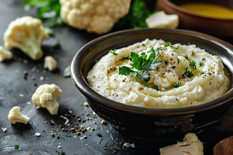 Garlic cauliflower mash