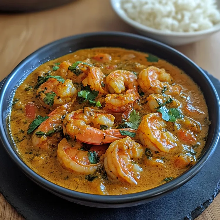 Creamy shrimp curry