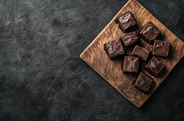 Dark chocolate brownies