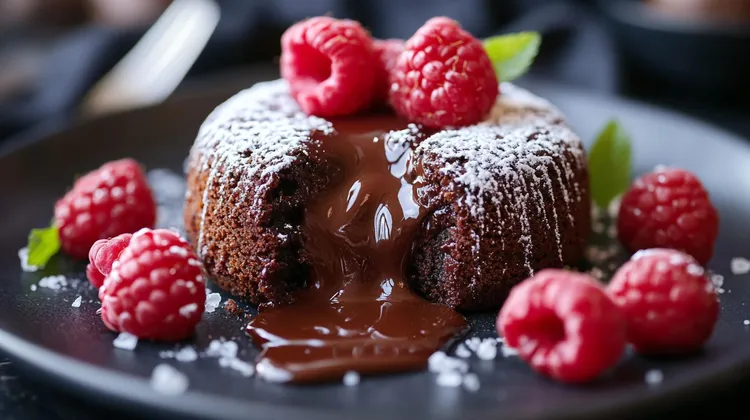 Easy chocolate lava cake