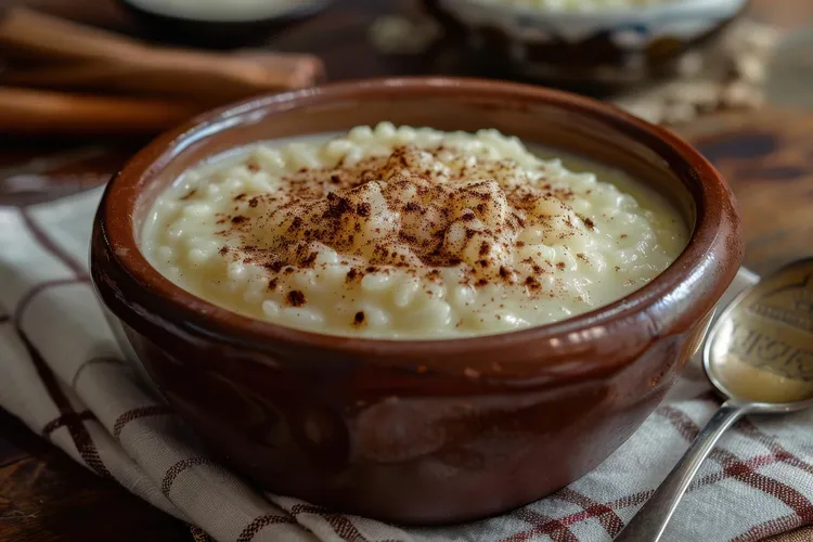 Brown sugar rice pudding