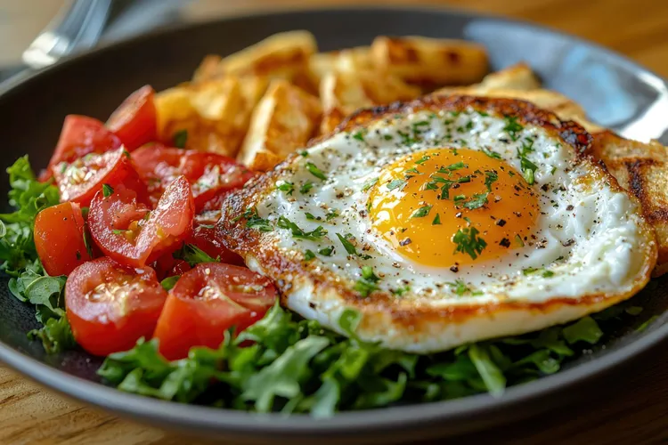 Egg and chips