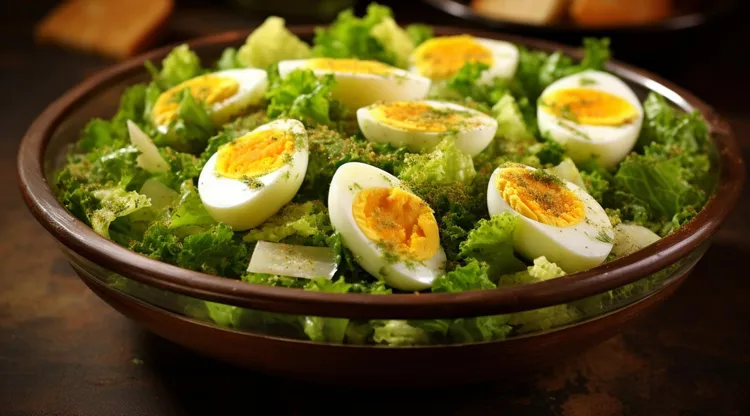 Egg and lettuce salad