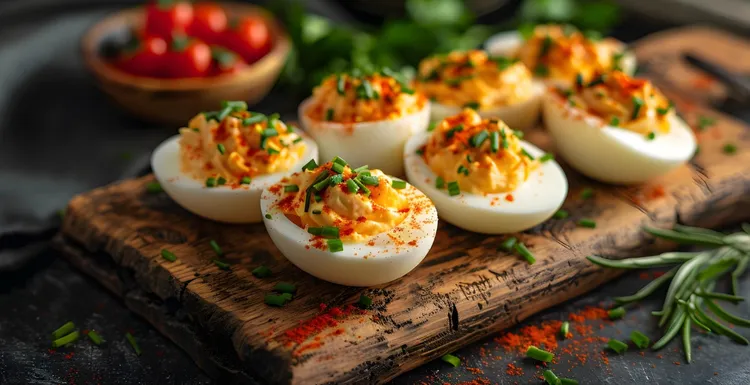 Egg salsa boats