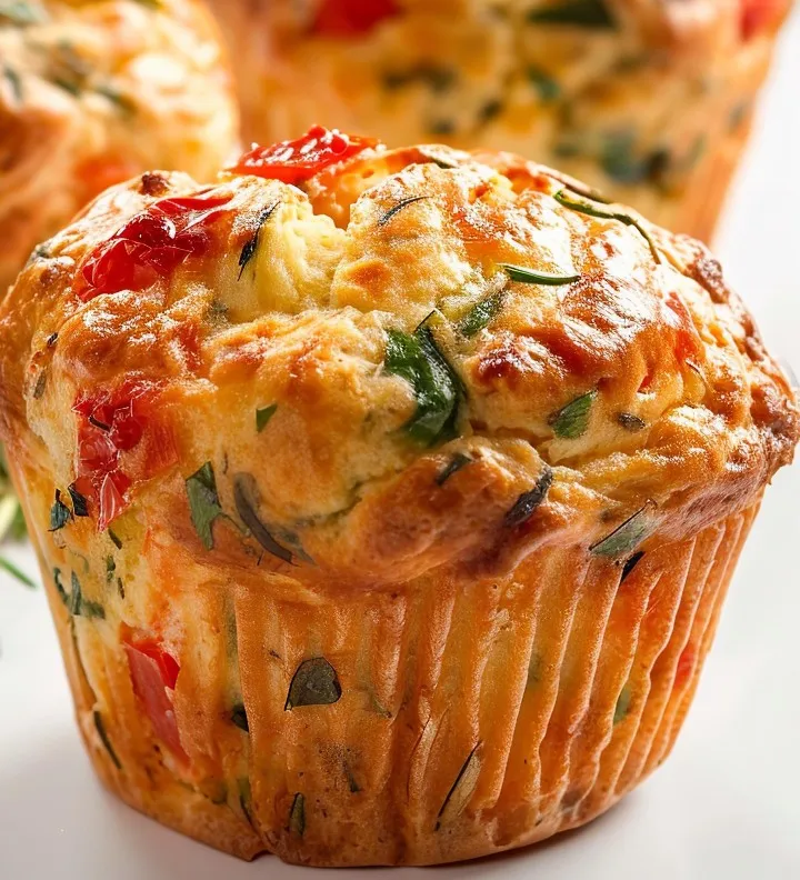 Feta and oregano muffins