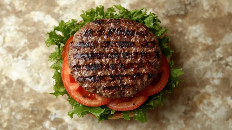 Feta-stuffed hamburgers