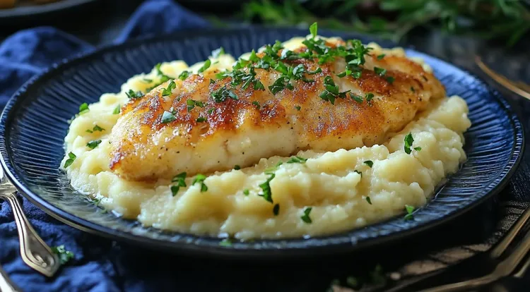 Fish fillets and mash