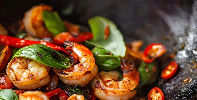 Garlic & chilli shrimps