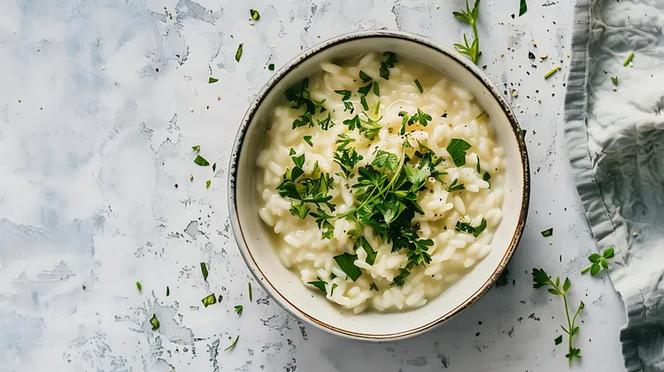 Herb risotto