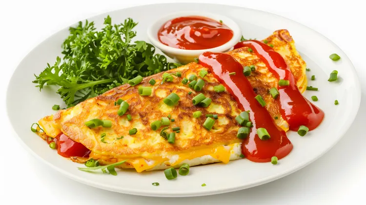 Bbq high protein omelet