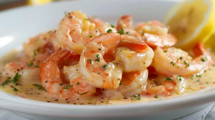 Kahuku shrimp with garlic lemon butter sauce
