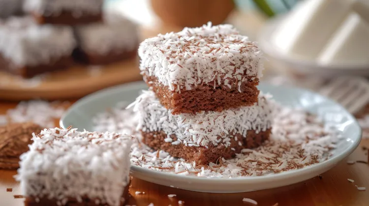 Lamington brownies